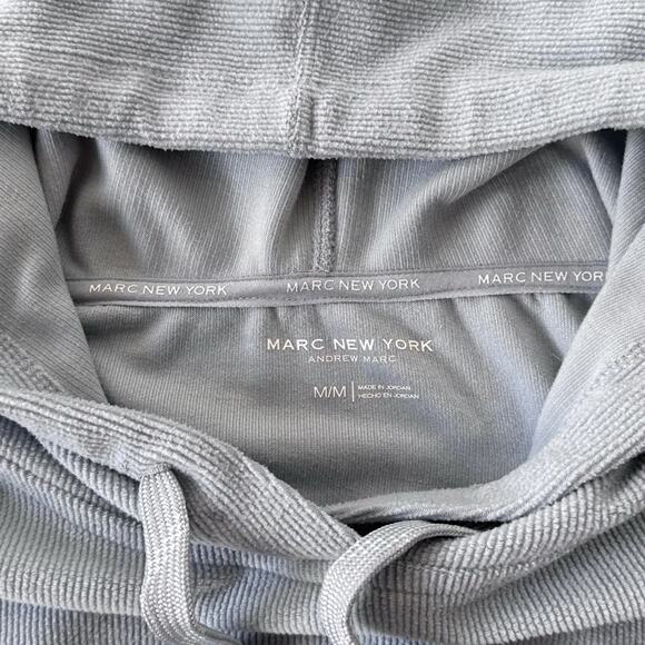 Marc New York Andrew Marc Serenity Blue Hoodie Pullover Sweatshirt Size M - Picture 6 of 13